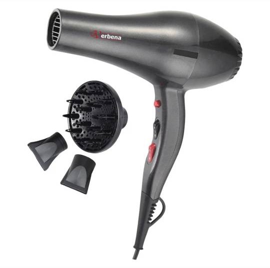 سشوار حرفه‌ای 2200 وات وربنا مدل VR-9902 دارای سری متمرکز‌کننده باریک