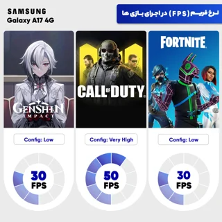 گوشی موبایل سامسونگ مدل Galaxy A17 4G دو سیم کارت ظرفیت 256 گیگابایت و رم 8 گیگابایت - ویت 102833247